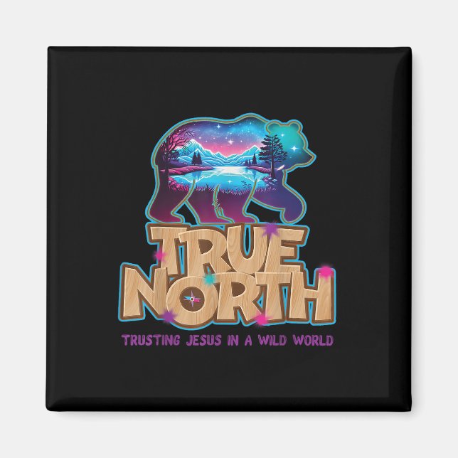 True North Trusting Jesus Vbs 2025 Wild World Bibl Magnet (Front)