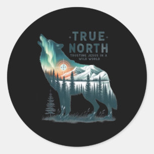 True-north Vbs 2025 Trusting Jesus Christian Camp Classic Round Sticker