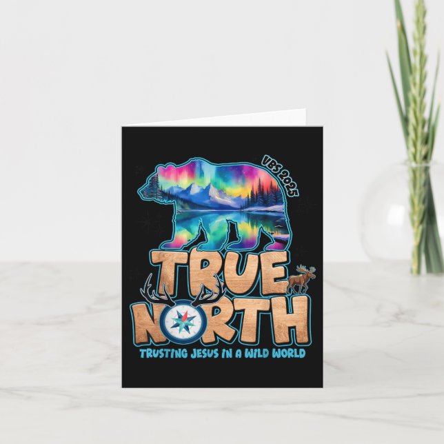 True North Vbs 2025 Trusting Jesus Wilderness Chri Card (Front)
