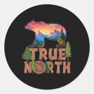 True North Vbs 2025 Trusting Jesus Wilderness Chri Classic Round Sticker