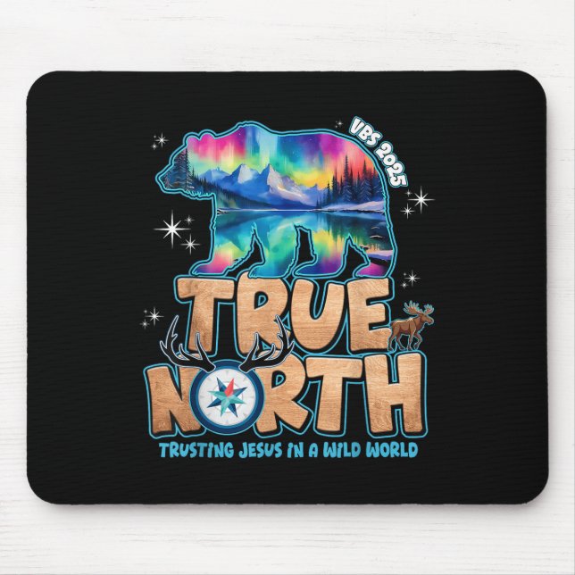 True North Vbs 2025 Trusting Jesus Wilderness Chri Mouse Pad (Front)