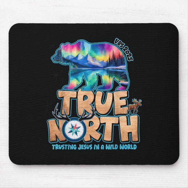 True North Vbs 2025 Trusting Jesus Wilderness Chri Mouse Pad (Front)