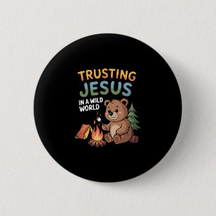 True North Vbs Trusting Jesus In A Wild World Summ 6 Cm Round Badge