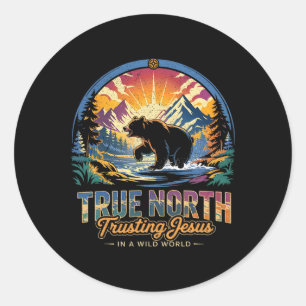 True North Vbs Trusting Jesus In A Wild World Summ Classic Round Sticker