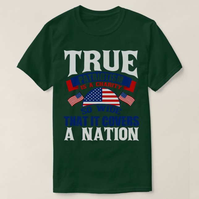 TRue Patriotism Hates Injustice In Its Own Land MO T-Shirt (Design Front)