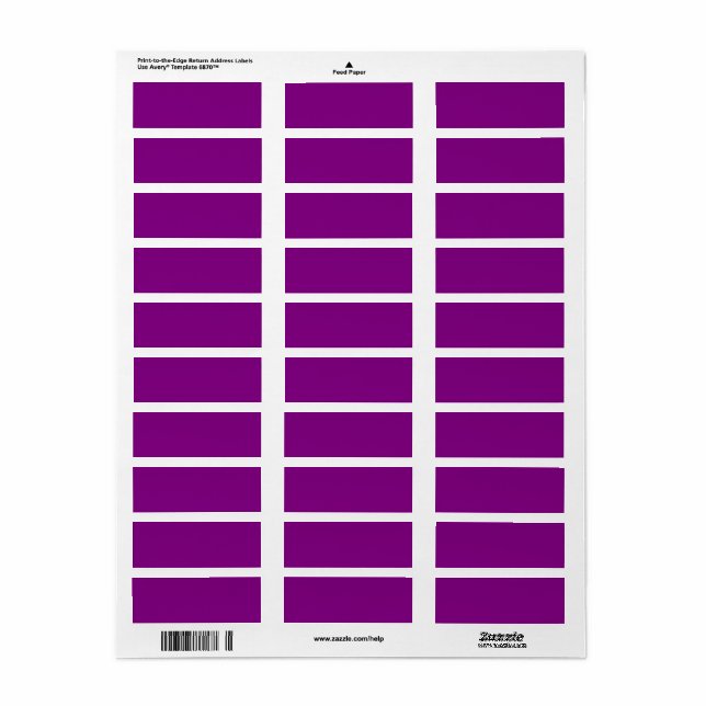 True Purple (Full Sheet)