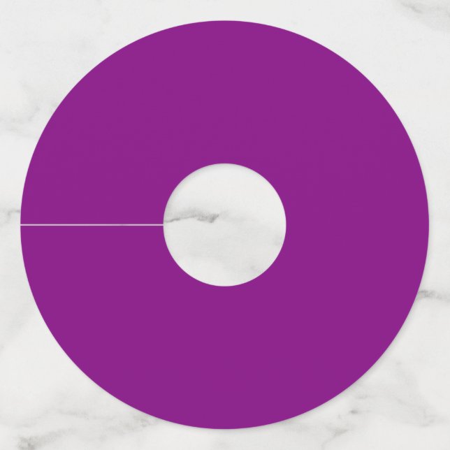 True Purple Wine Glass Tag (Front)