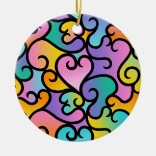 True Shades of Love Ceramic Tree Decoration