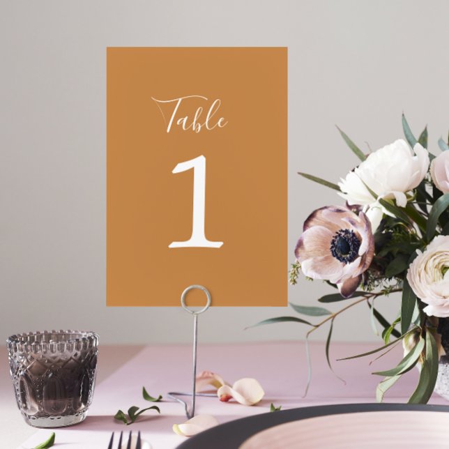 True Simplicity 1 Wedding Apricot Table Number (Creator Uploaded)