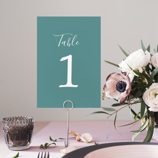 True Simplicity 1 Wedding Duck Egg Table Number (Creator Uploaded)
