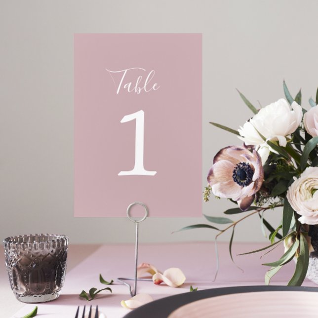 True Simplicity 1 Wedding Moonlight Table Number (Creator Uploaded)