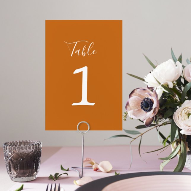 True Simplicity 1 Wedding Pumpkin Table Number (Creator Uploaded)