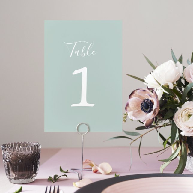 True Simplicity 1 Wedding Sea Glass Table Number (Creator Uploaded)