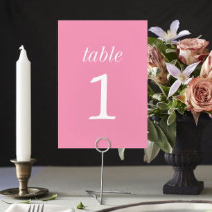 True Simplicity 2 Ballet Wedding Table Number