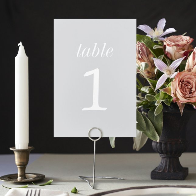 True Simplicity 2 Cool Mist Wedding Table Number (Creator Uploaded)