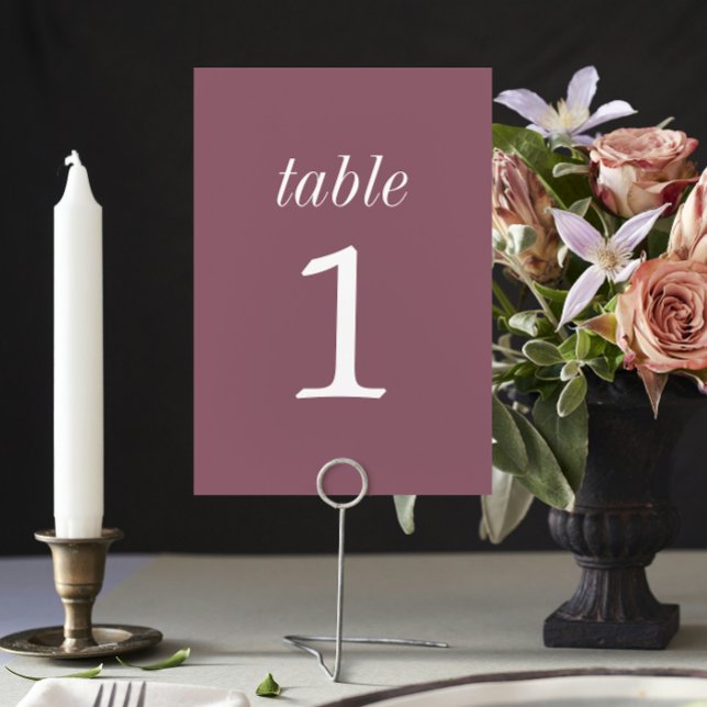True Simplicity 2 Dusk Wedding Table Number (Creator Uploaded)