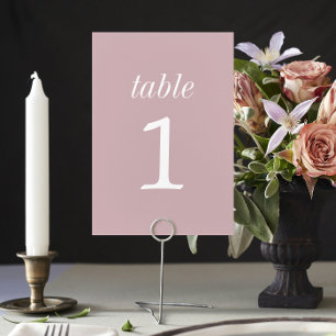 True Simplicity 2 Moonlight Wedding Table Number