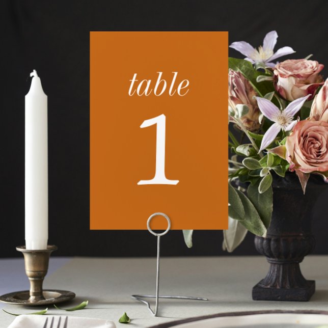 True Simplicity 2 Pumpkin Wedding Table Number (Creator Uploaded)