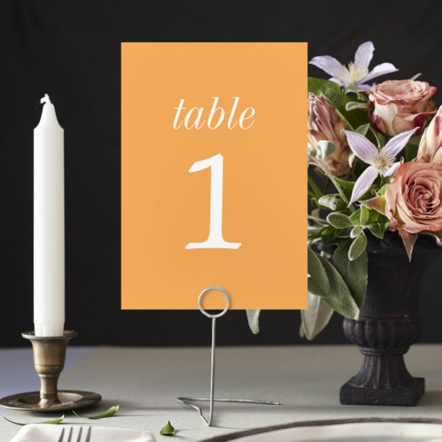 True Simplicity 2 Sorbet Wedding Table Number (Creator Uploaded)