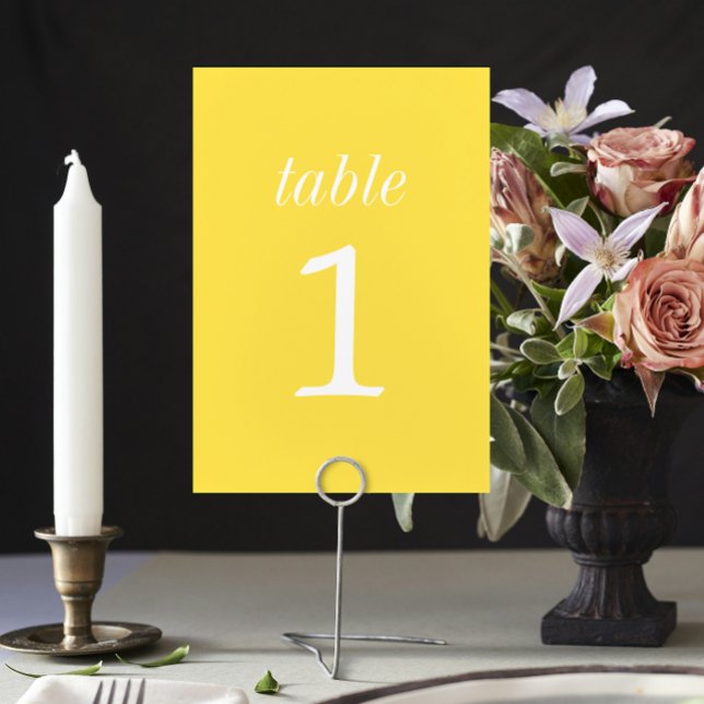 True Simplicity 2 Sunflower Wedding Table Number (Creator Uploaded)