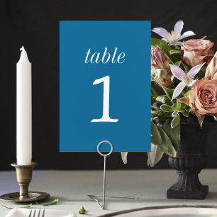 True Simplicity 2 Winter Blue Wedding Table Number
