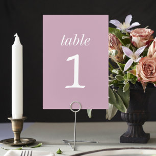 True Simplicity 2 Wisteria Wedding Table Number
