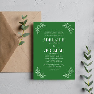 True Simplicity 6 Meadow Floral Wedding Invitation