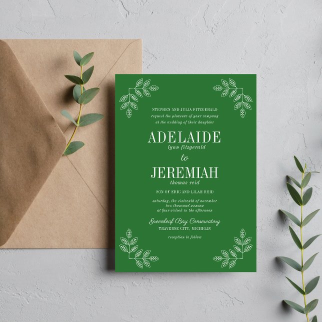 True Simplicity 6 Meadow Floral Wedding Invitation (Creator Uploaded)