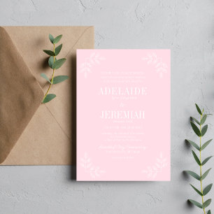 True Simplicity 6 Primrose Floral Wedding Invitation