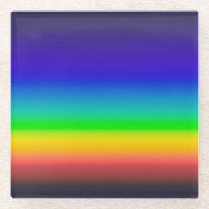 True solar spectrum glass coaster