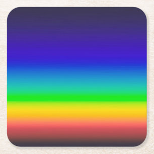 True solar spectrum square paper coaster