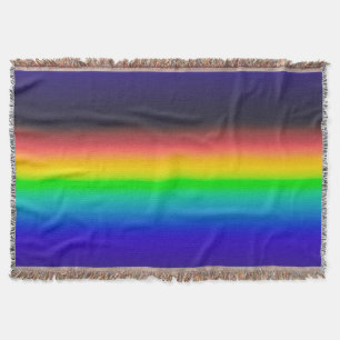 True solar spectrum throw blanket