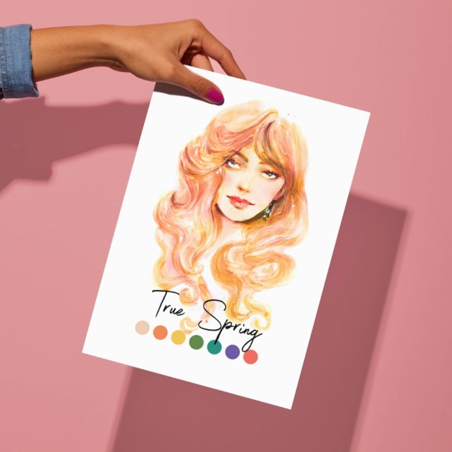 True Spring Type Seasonal Colour Analysis Art Poster (Creator Uploaded)