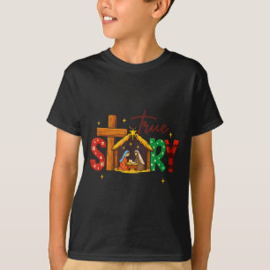 True Story Christian Christmas Family Pajamas Pjs T-Shirt