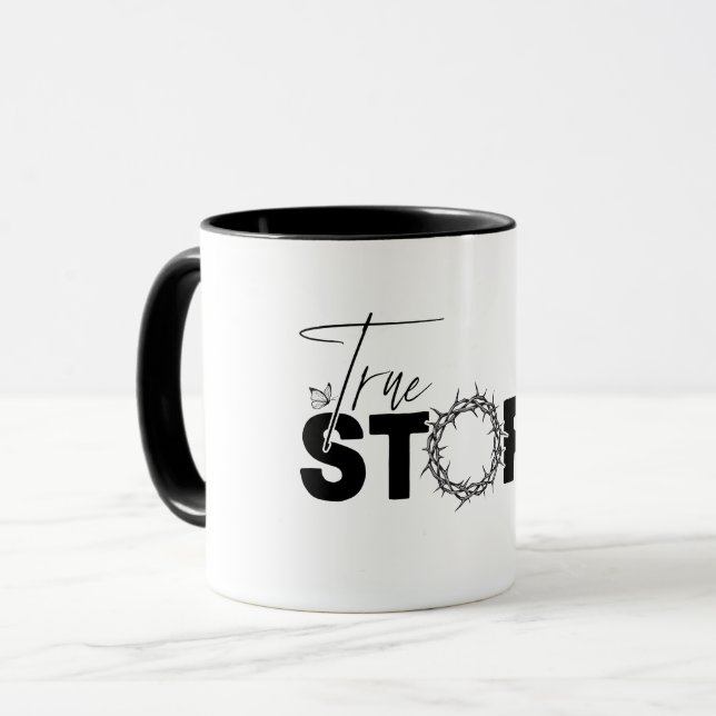 True Story Christian Easter Cross Mug (Front Left)