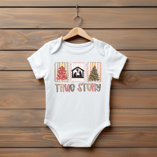 True Story Christmas Baby Bodysuit