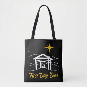True Story Christmas Jesus Nativity gift, Christia Tote Bag