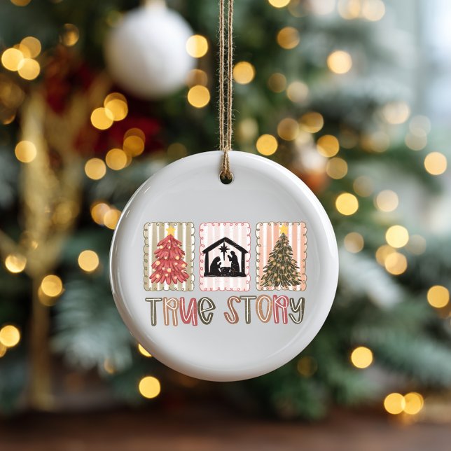 True Story Christmas Ornament (True Christmas Story ornament. )