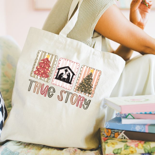 True Story Christmas Tote Bag (True Christmas Story tote bag. )