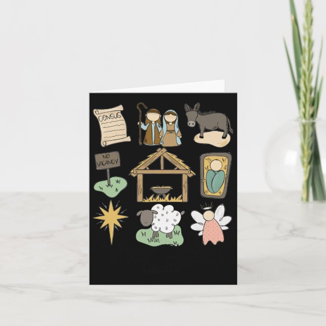 True Story Luke Jesus Nativity Religious Christian Card (Front)