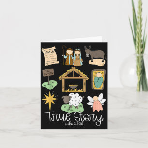 True Story Nativity Christmas Baby God Jesus Chris Card