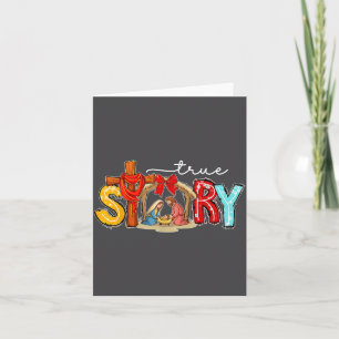 True Story Nativity Christmas Jesus Xmas Catholic Card