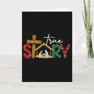 True Story Nativity Christmas Jesus Xmas Catholic Card