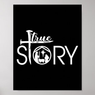 True Story Of Jesus Birth Christmas Nativity Chris Poster