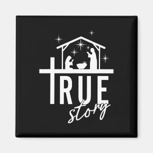 True Story Of Jesus Birth Christmas Nativity Scene Magnet