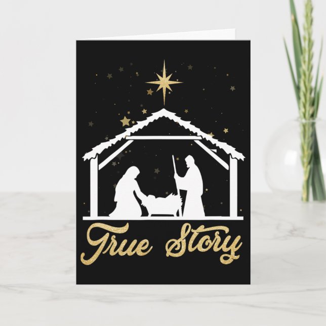 True Story Religious Byby Jessus  Card (Front)