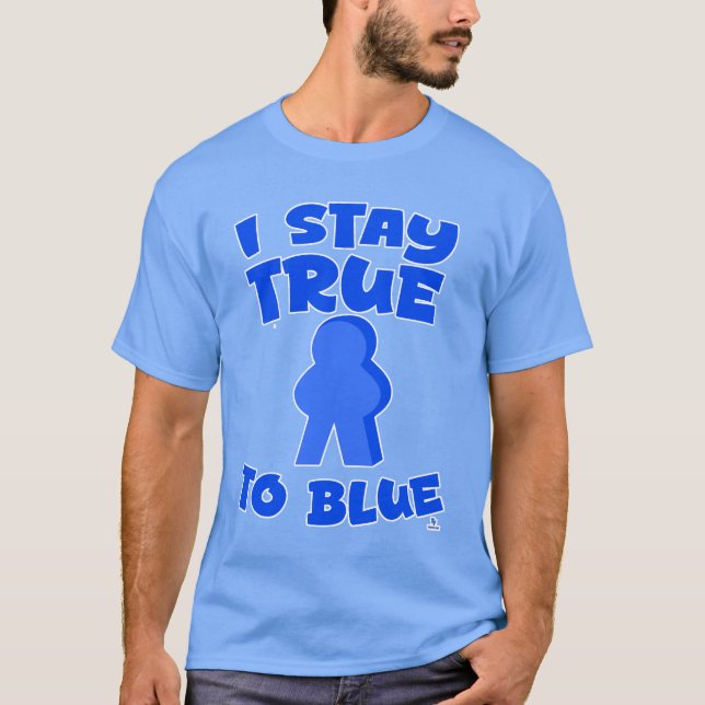 True to Blue Game Player Colour T-Shirt (Front)