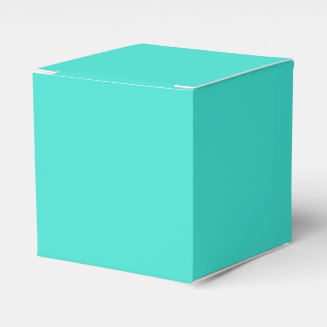 True Turquoise Favour Box (Front Side)