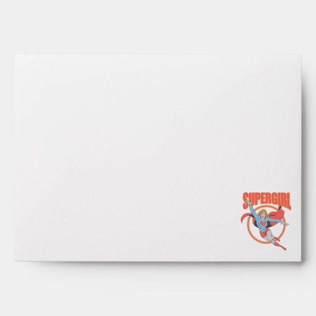 True Vintage Supergirl Flying Graphic Envelope (Front)