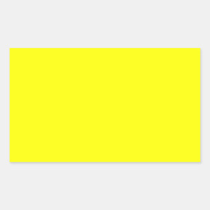 True Yellow Fluo Delight to Customise Rectangular Sticker